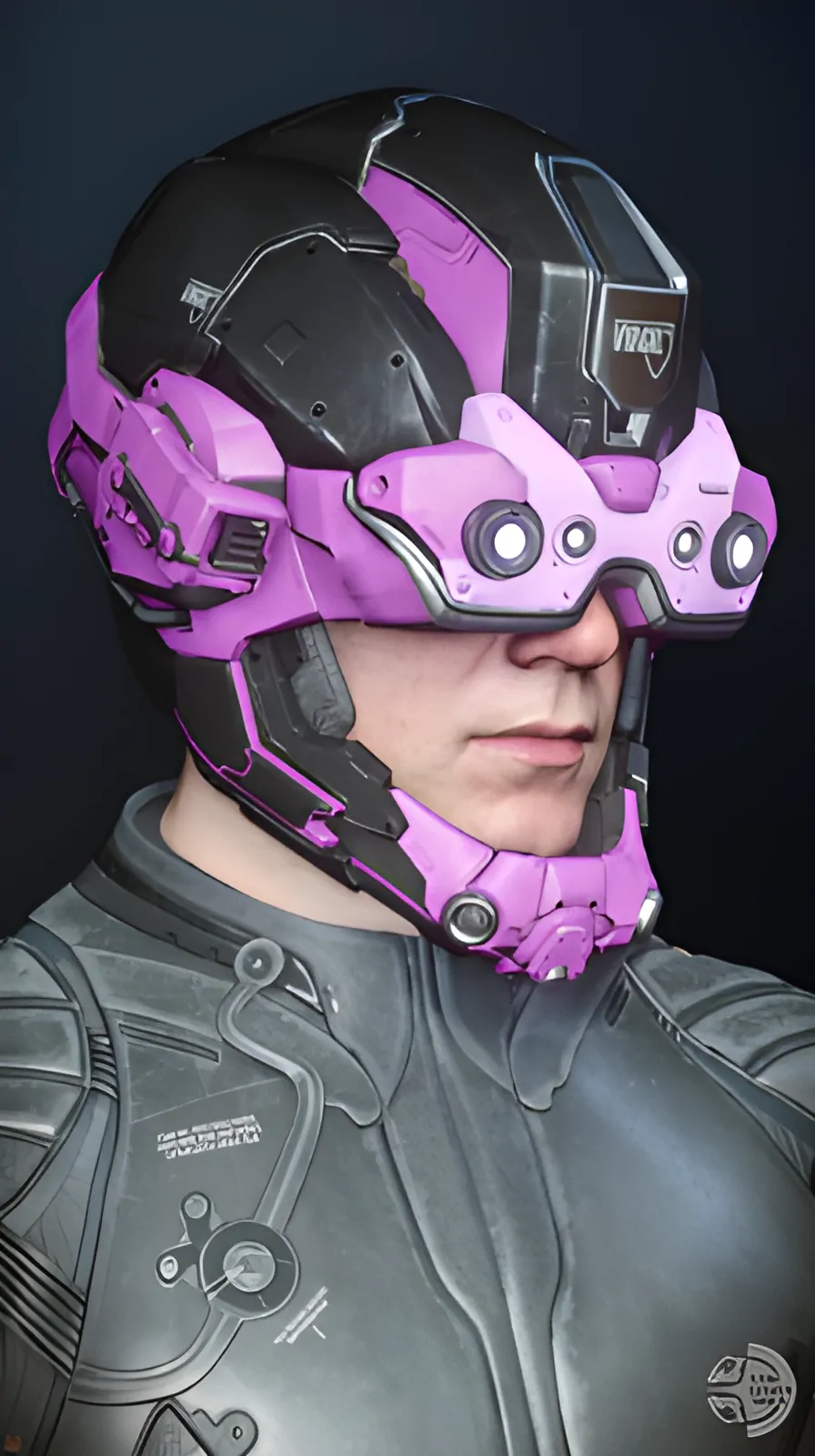 Enlarge Argus Helmet Black/Pink/Purple