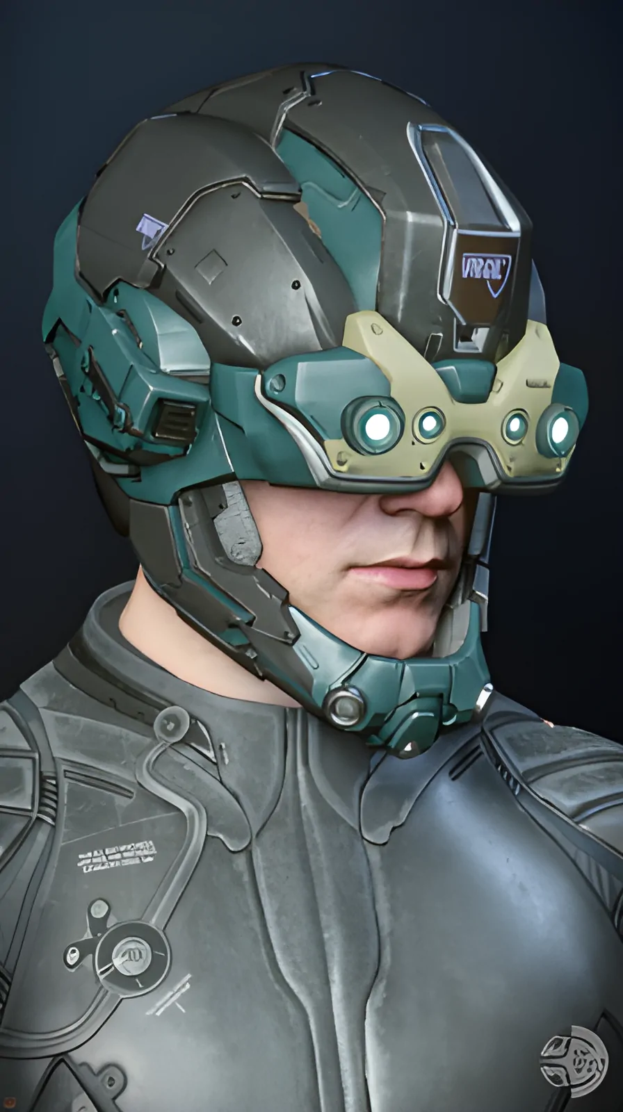 Enlarge Argus Helmet Black/Aqua/Silver