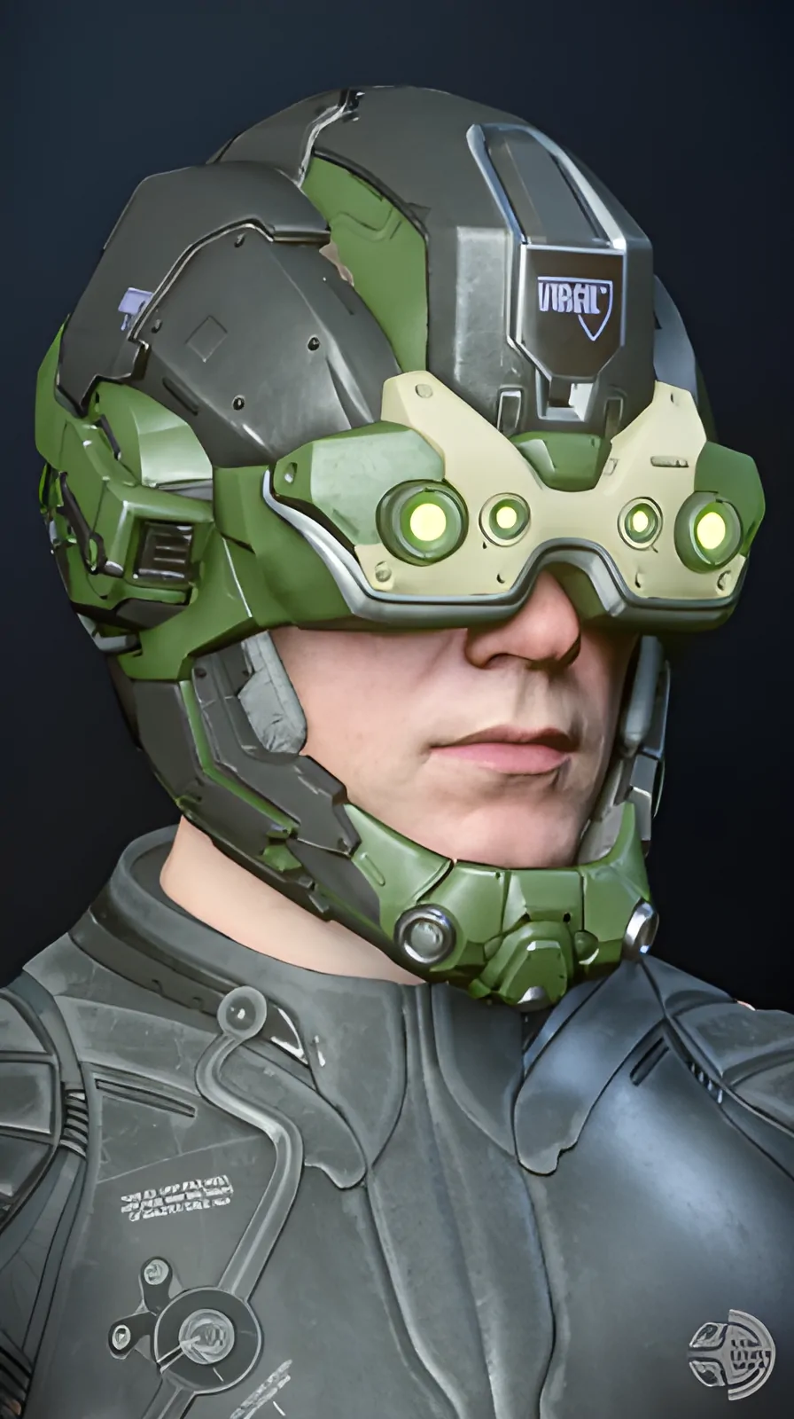 Enlarge Argus Helmet Black/Silver/Green